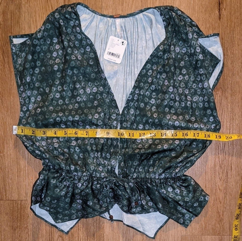 Free People Dreambound Crop Top in Emerald sz SML​​​​ - Picture 10 of 13